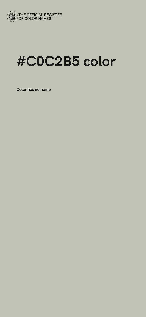 #C0C2B5 color image
