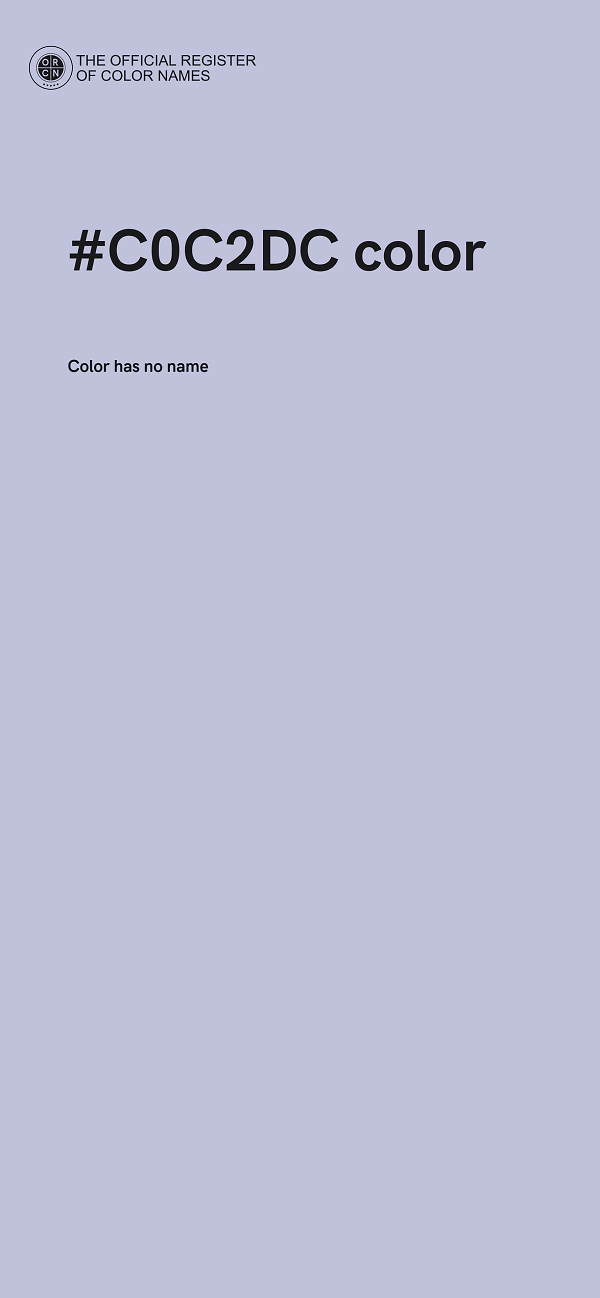 #C0C2DC color image