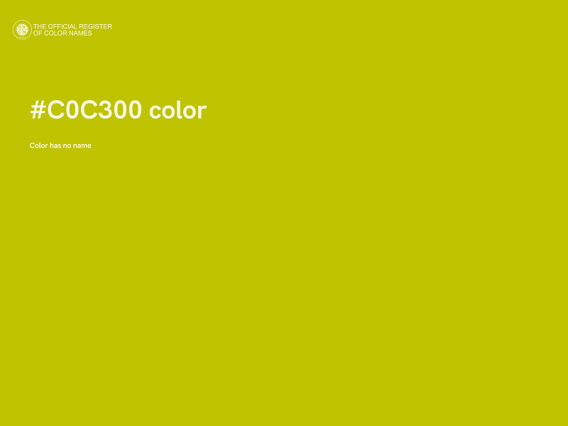 #C0C300 color image