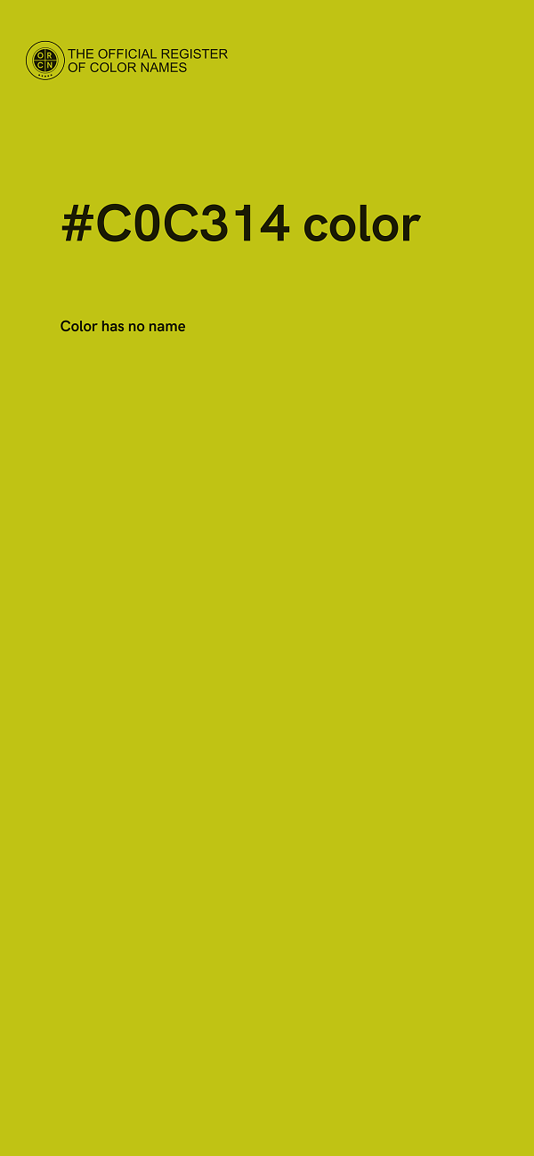 #C0C314 color image