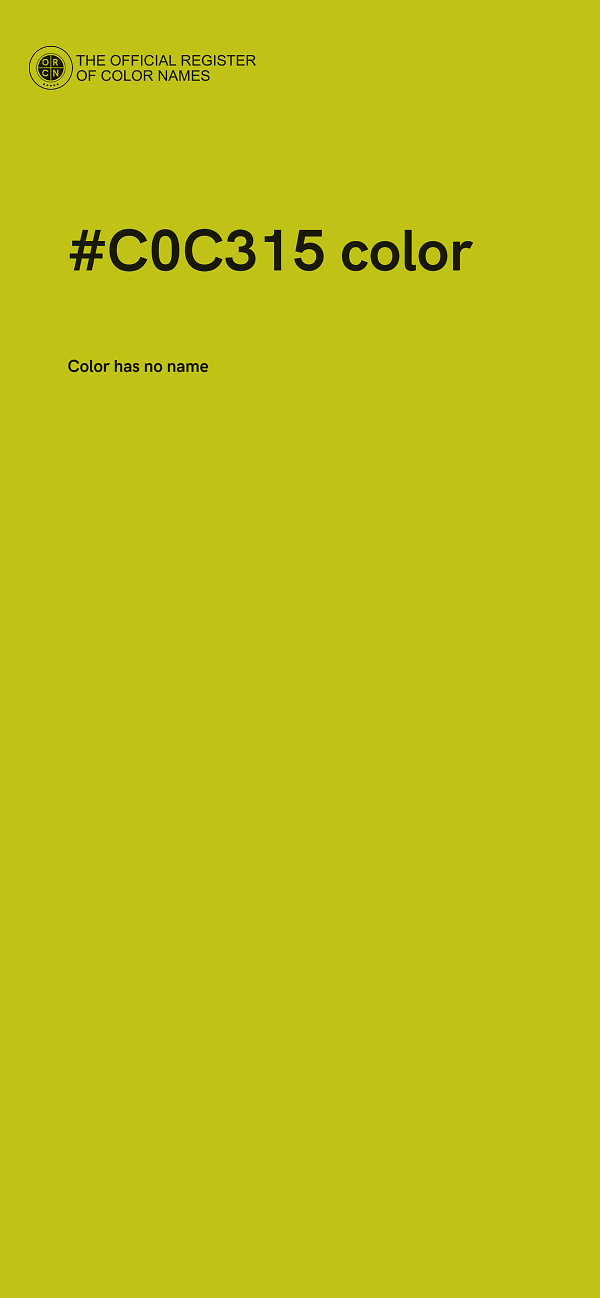 #C0C315 color image