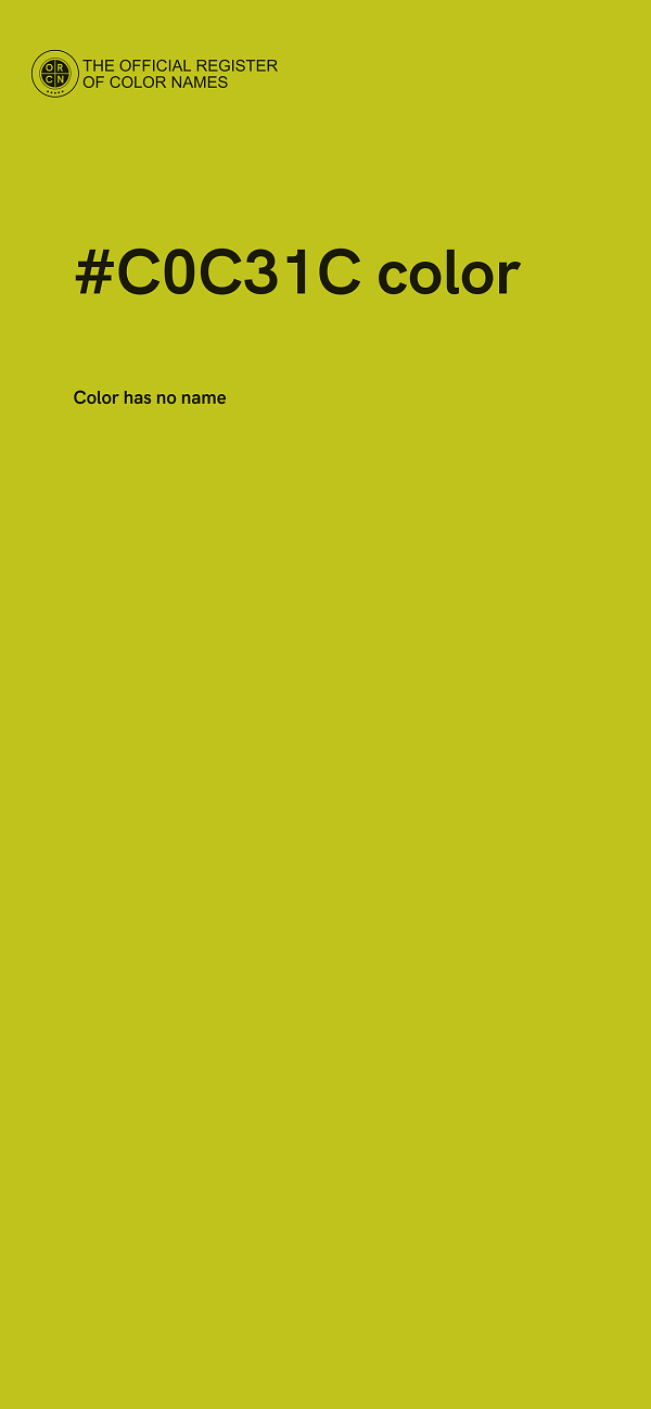 #C0C31C color image