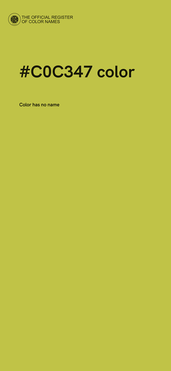 #C0C347 color image