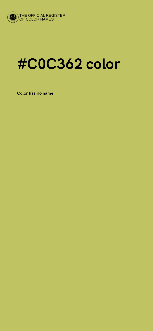 #C0C362 color image
