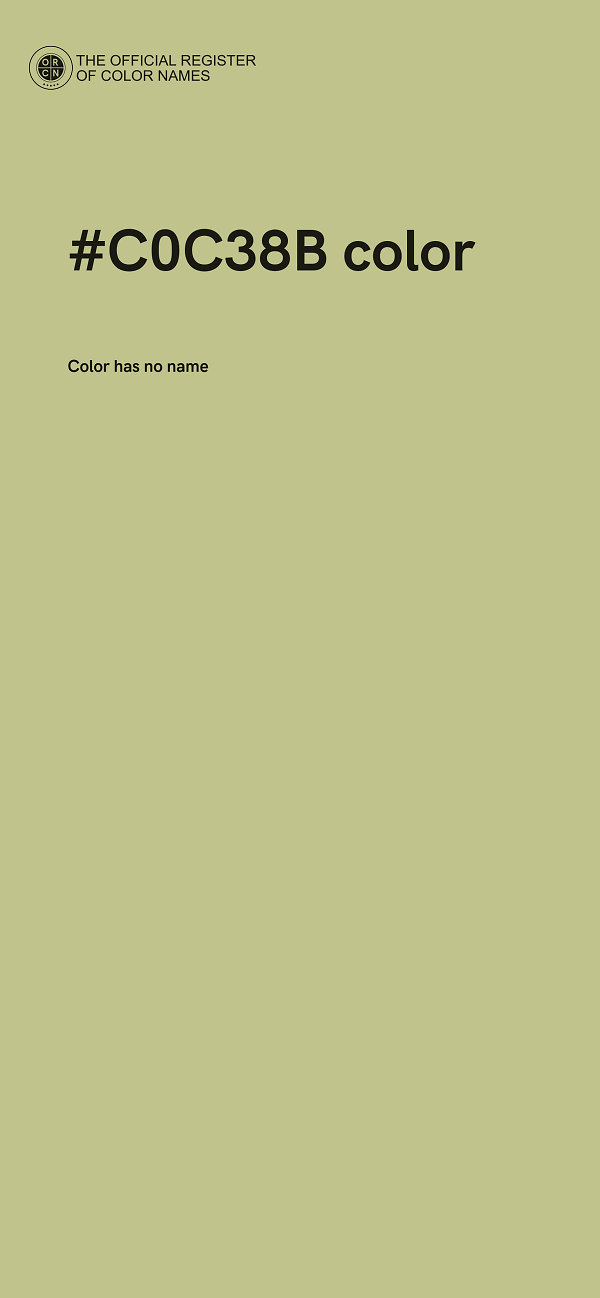 #C0C38B color image