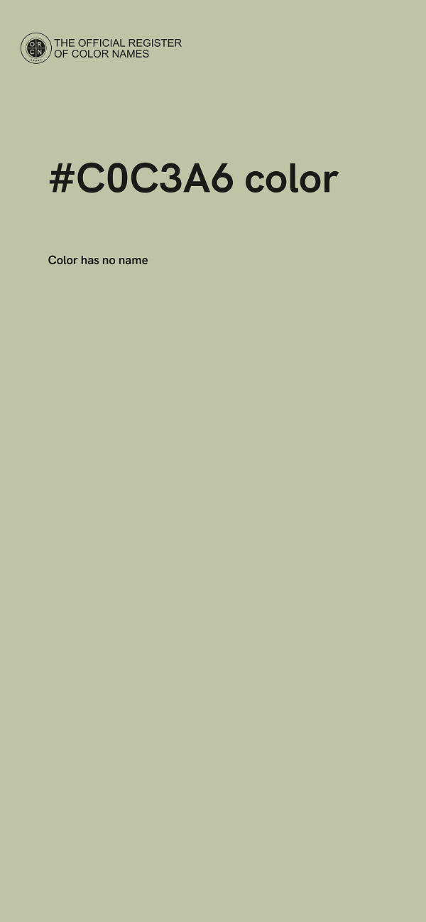 #C0C3A6 color image