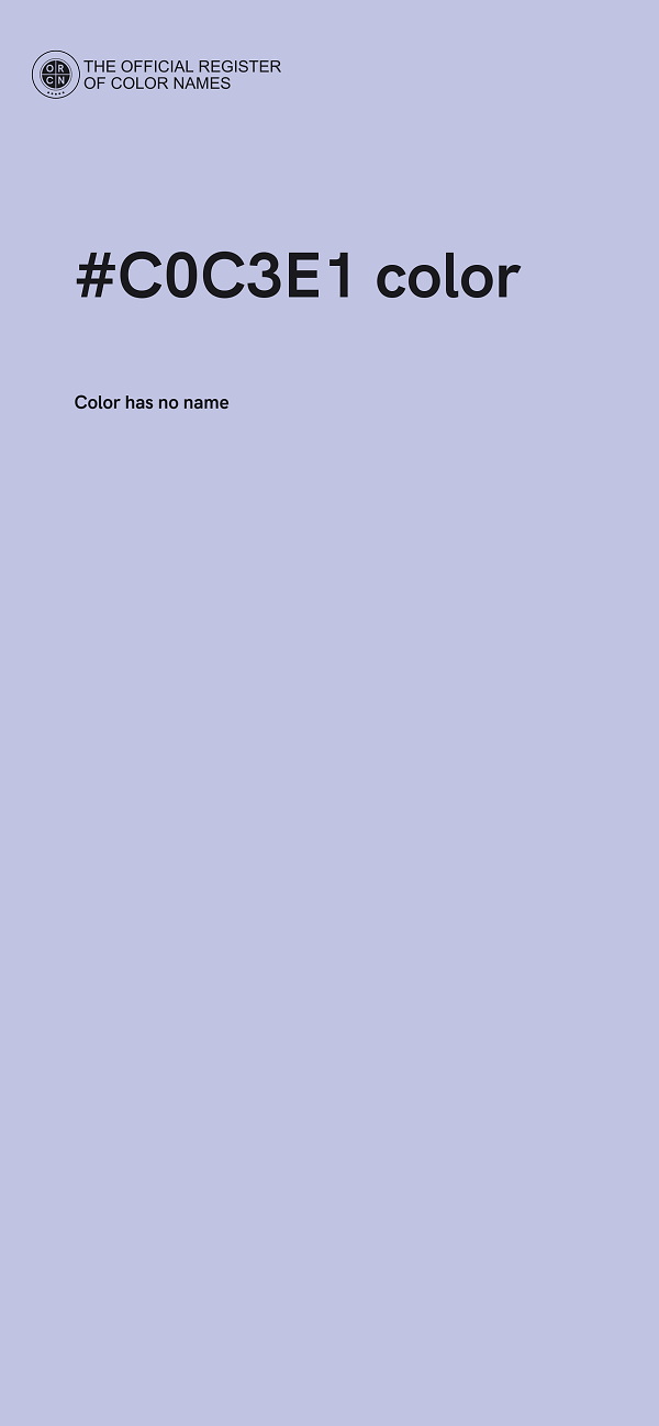 #C0C3E1 color image