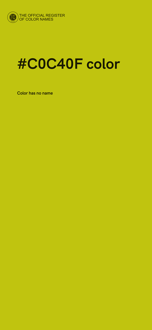 #C0C40F color image