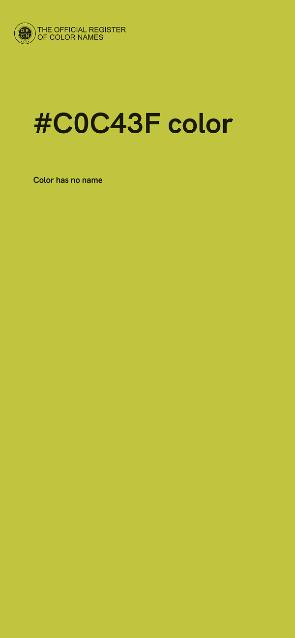 #C0C43F color image