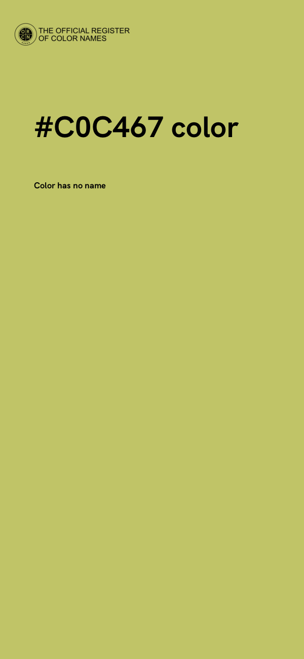 #C0C467 color image