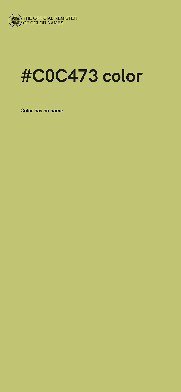 #C0C473 color image