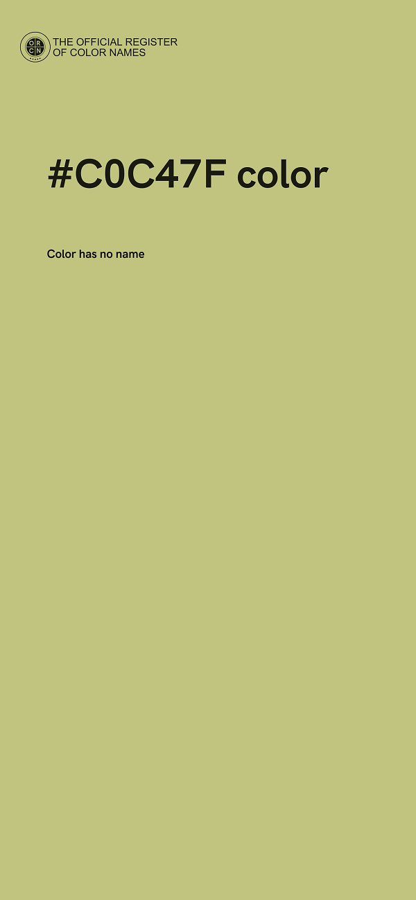 #C0C47F color image