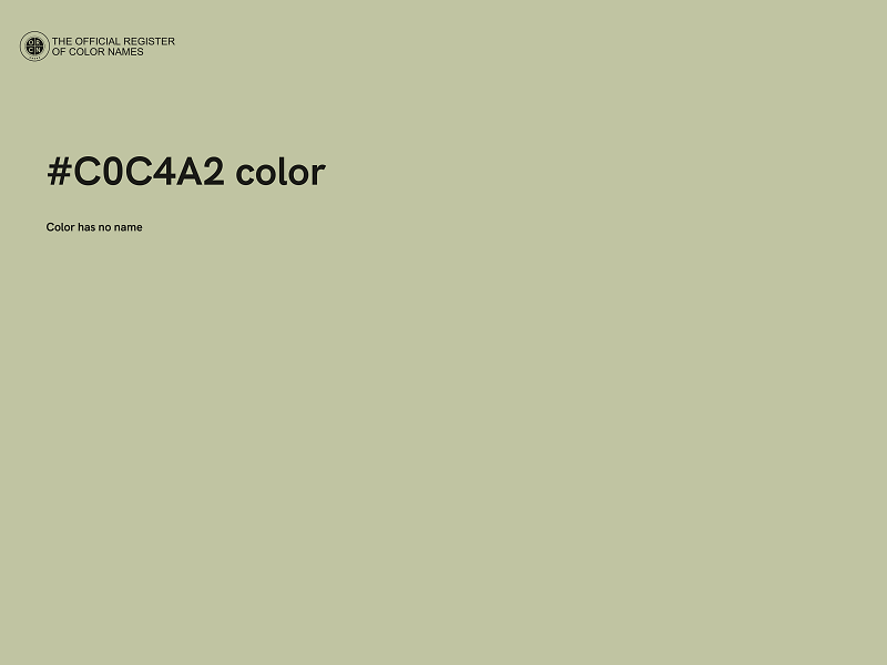 #C0C4A2 color image