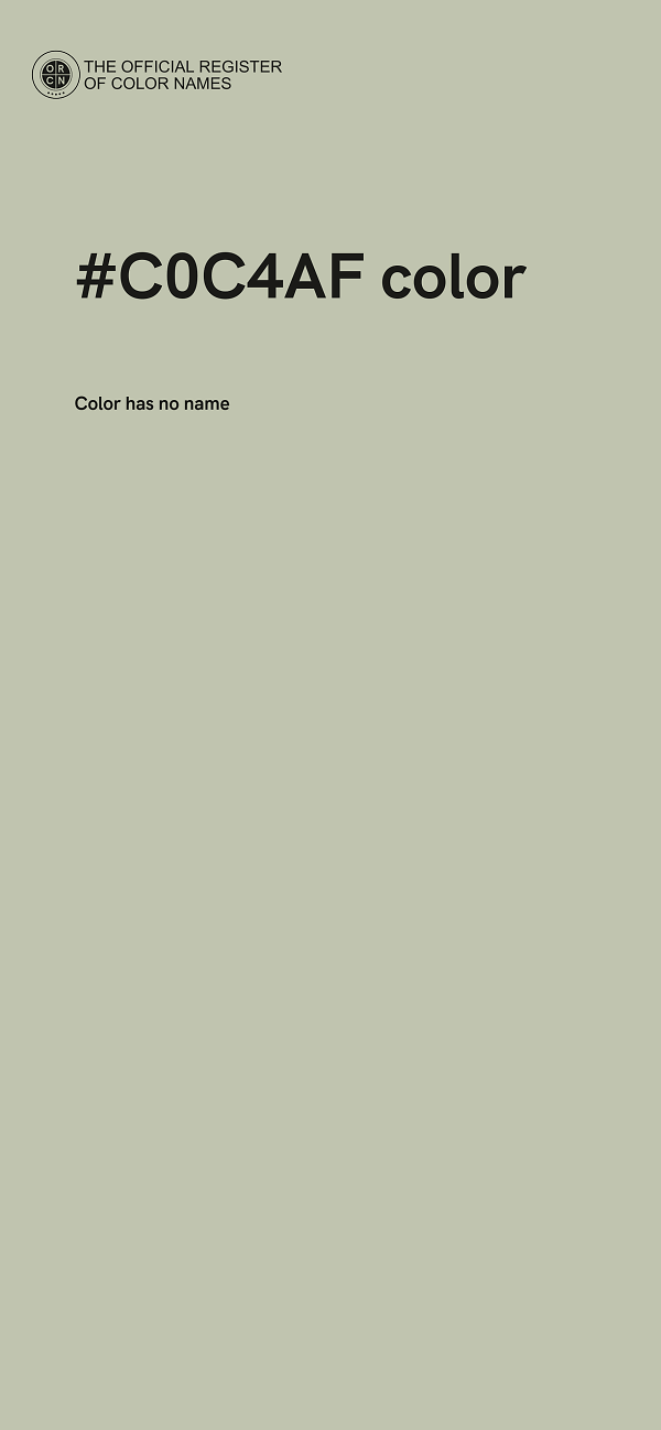 #C0C4AF color image