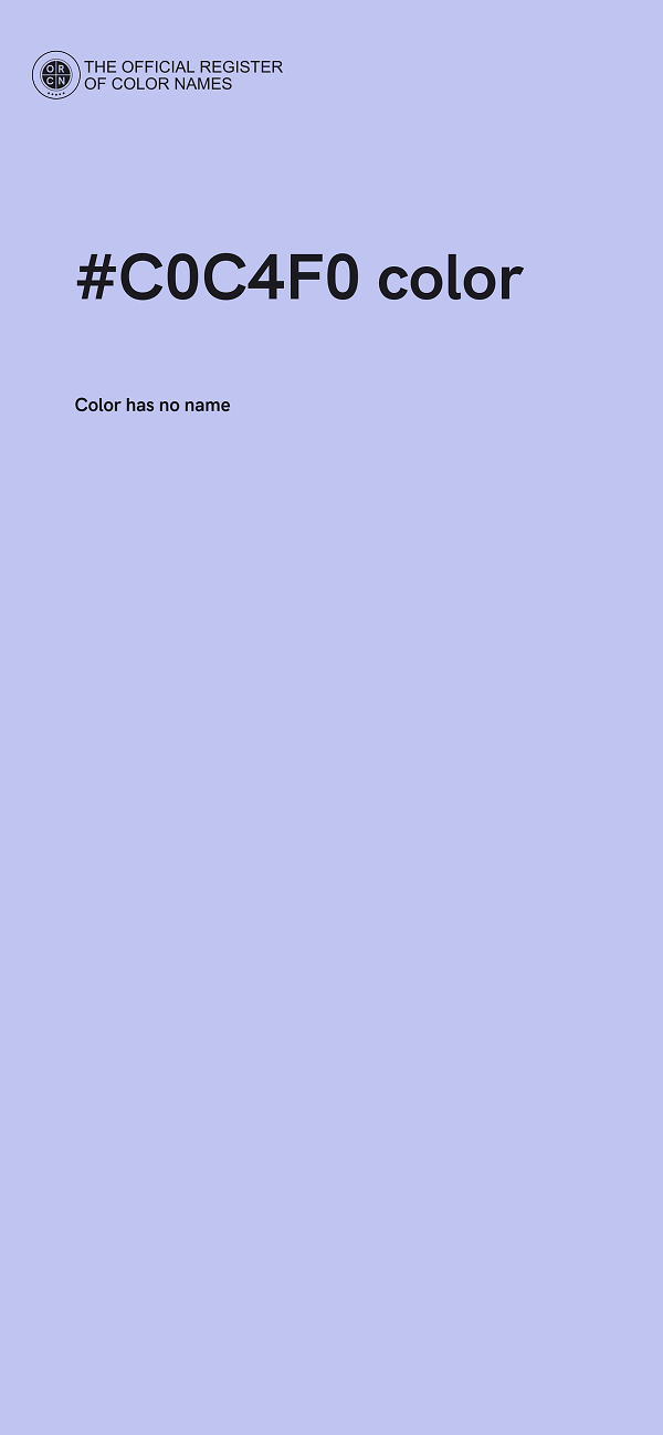 #C0C4F0 color image