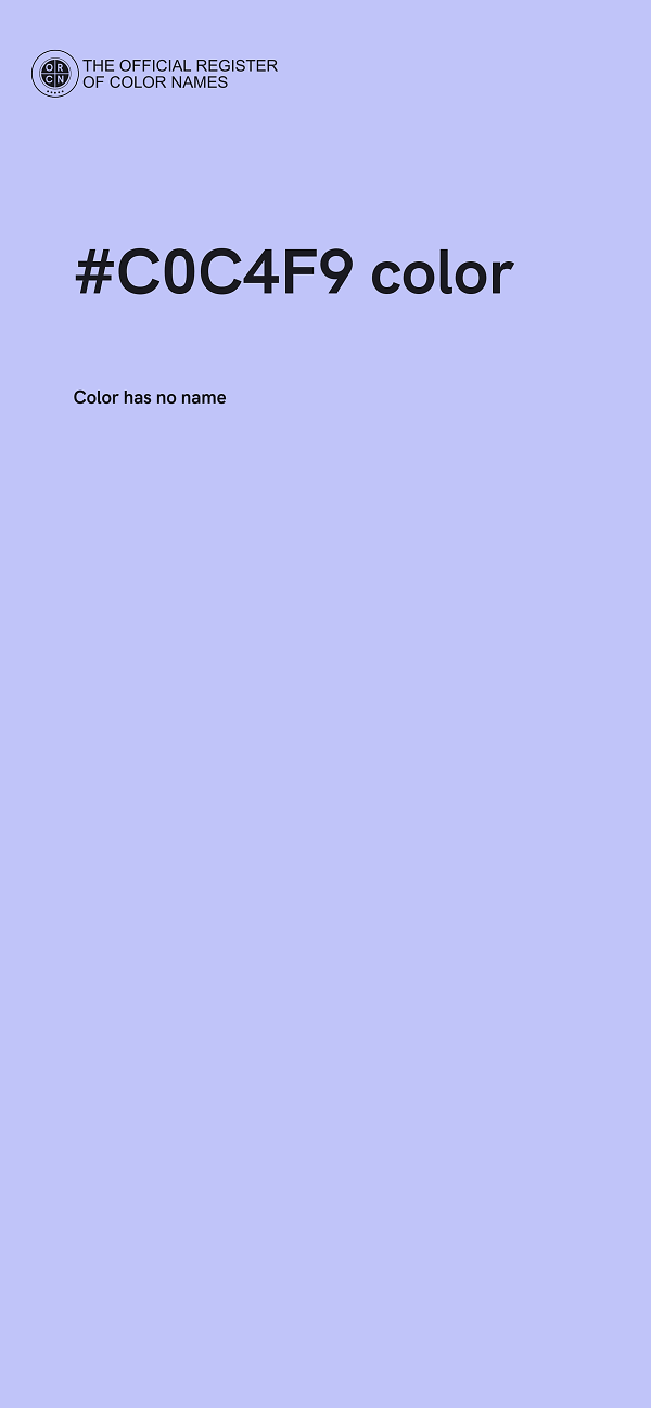 #C0C4F9 color image