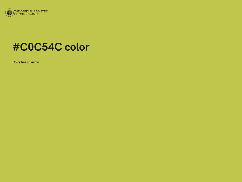 #C0C54C color image