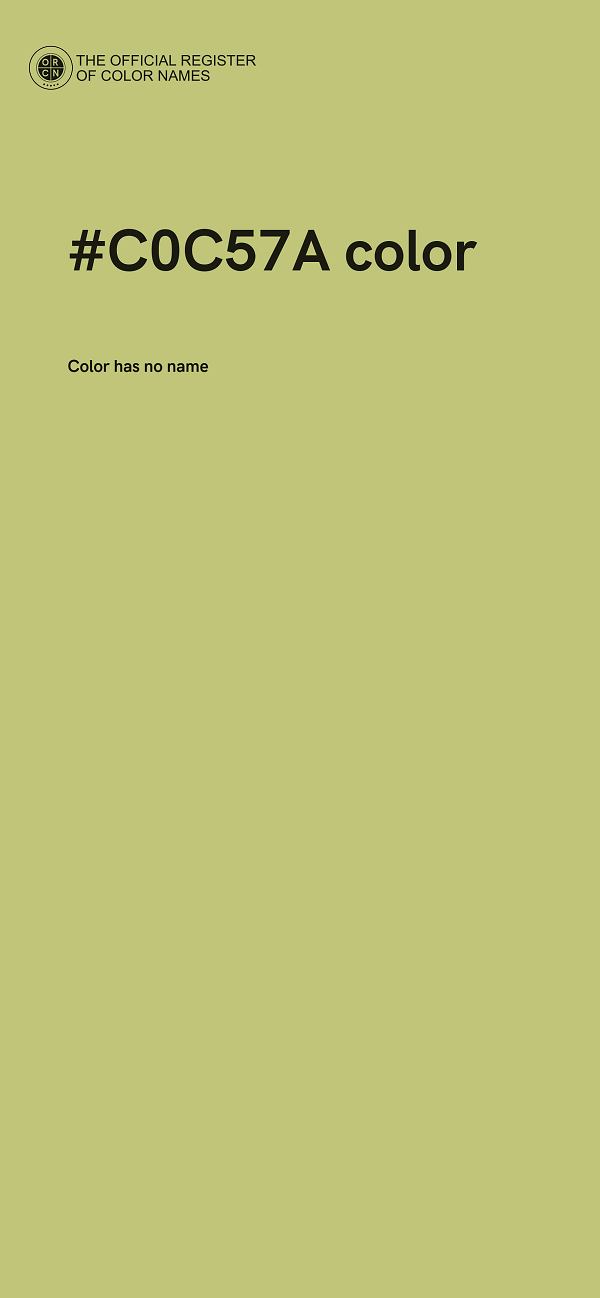#C0C57A color image