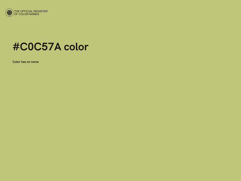 #C0C57A color image