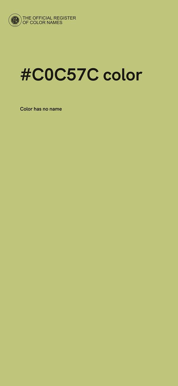 #C0C57C color image