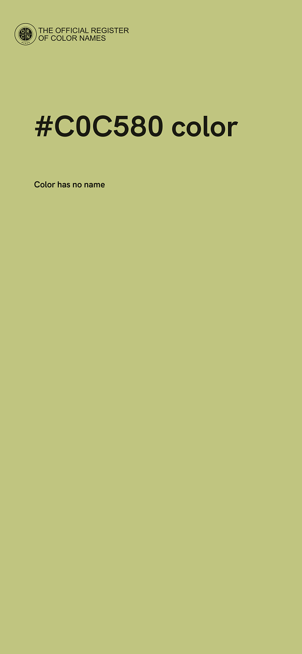 #C0C580 color image