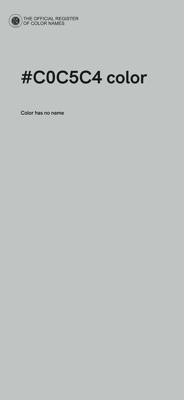 #C0C5C4 color image