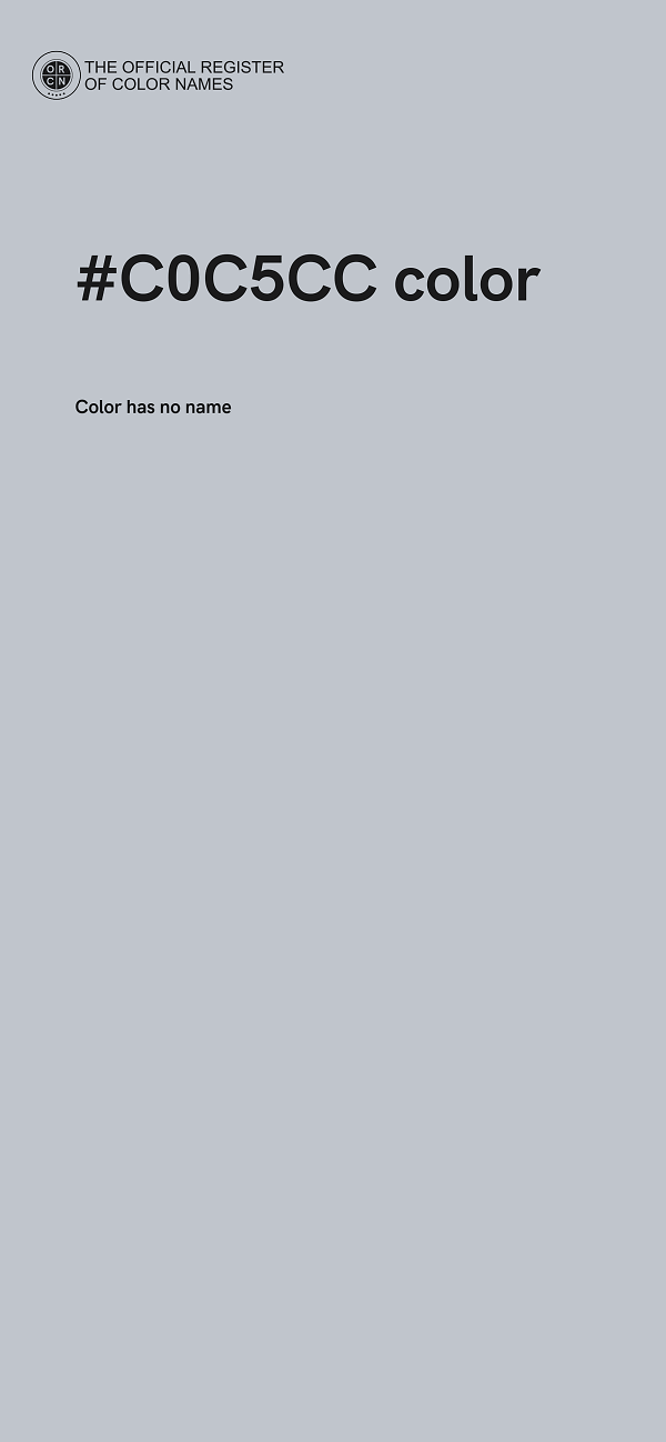 #C0C5CC color image
