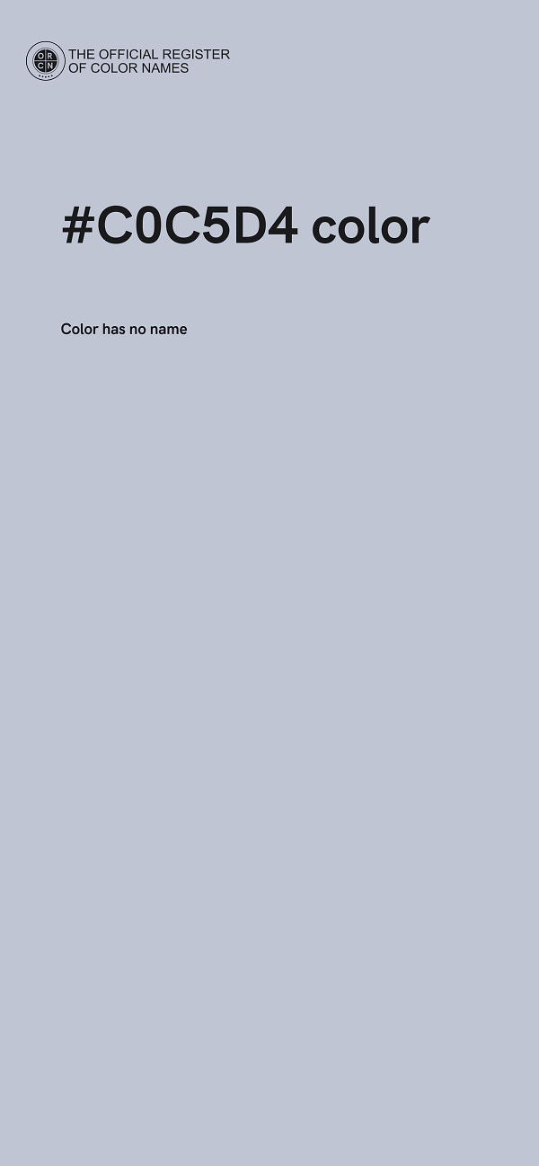 #C0C5D4 color image