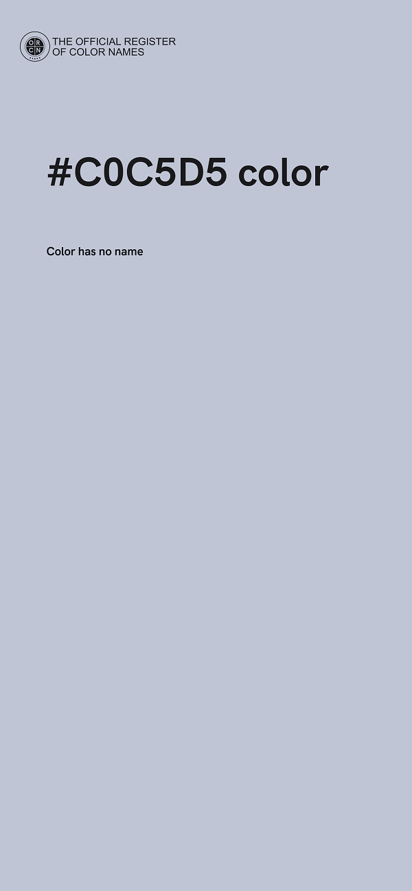 #C0C5D5 color image