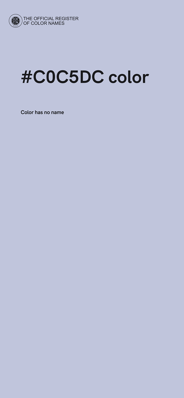 #C0C5DC color image