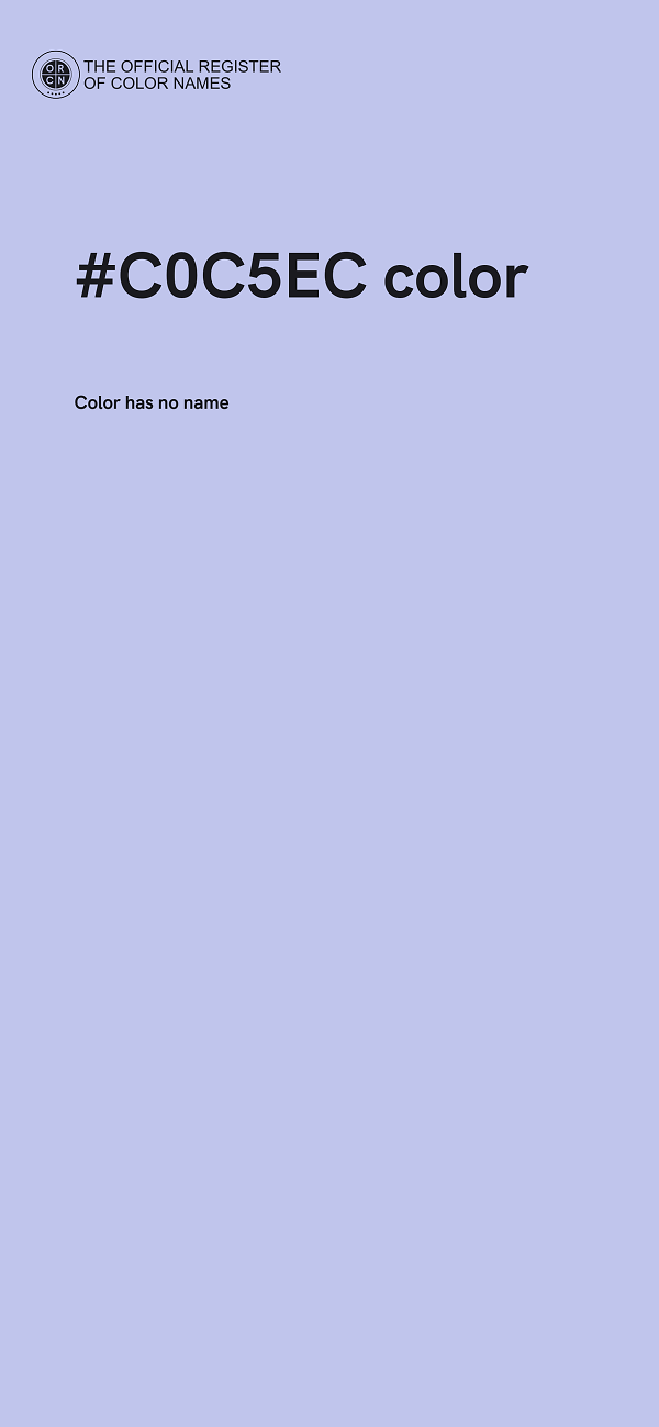 #C0C5EC color image