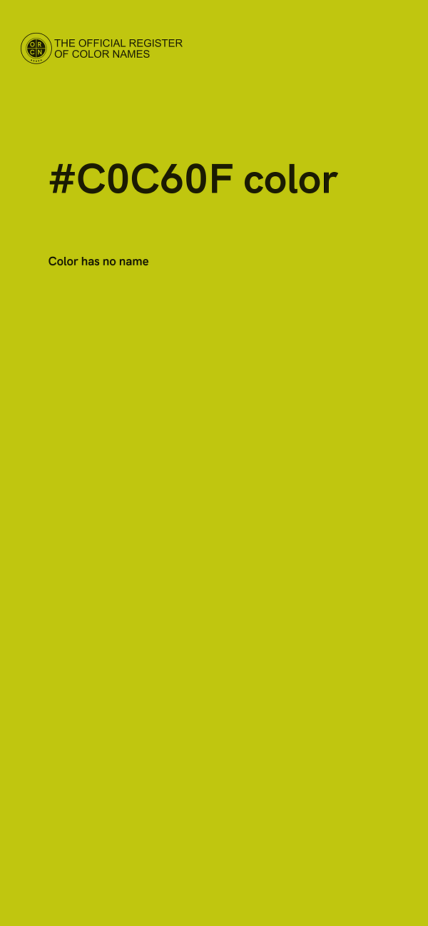 #C0C60F color image