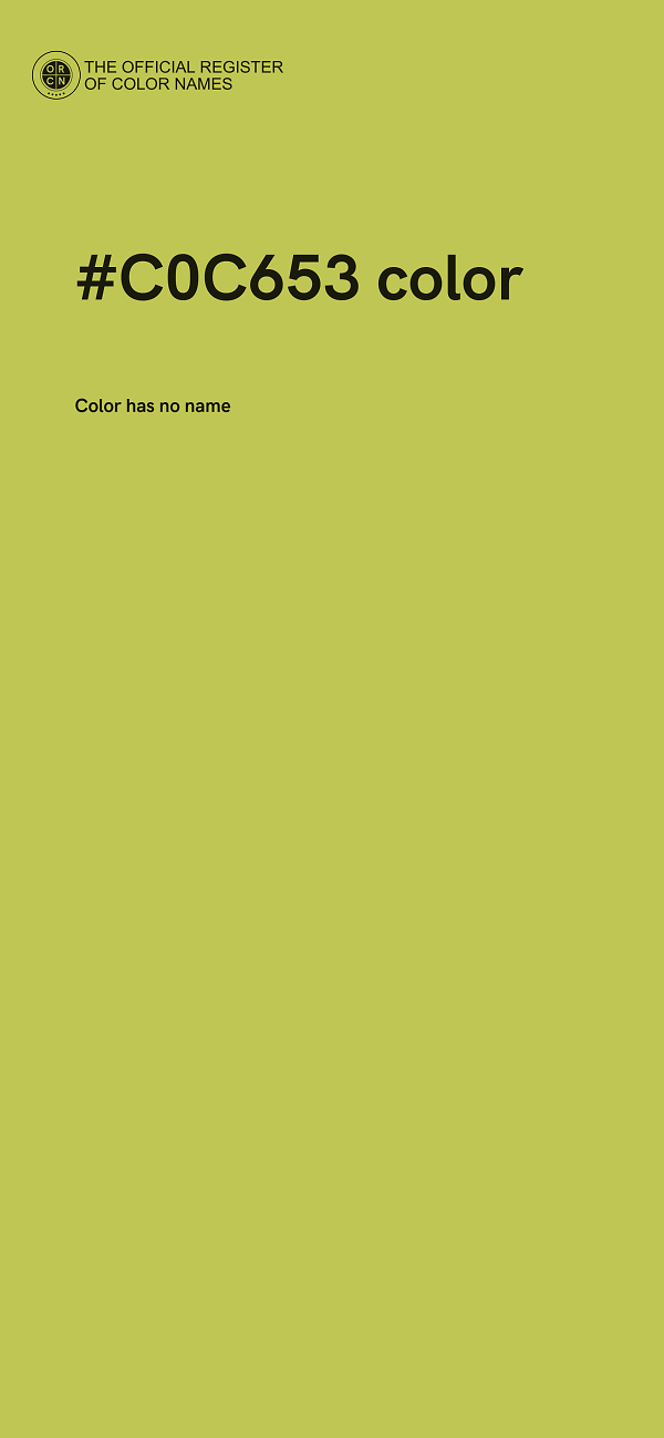 #C0C653 color image