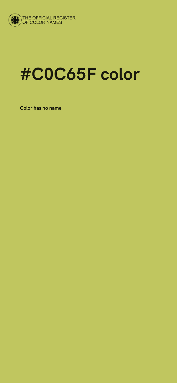 #C0C65F color image