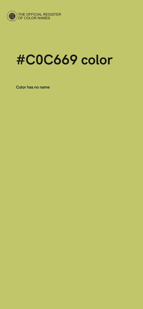 #C0C669 color image