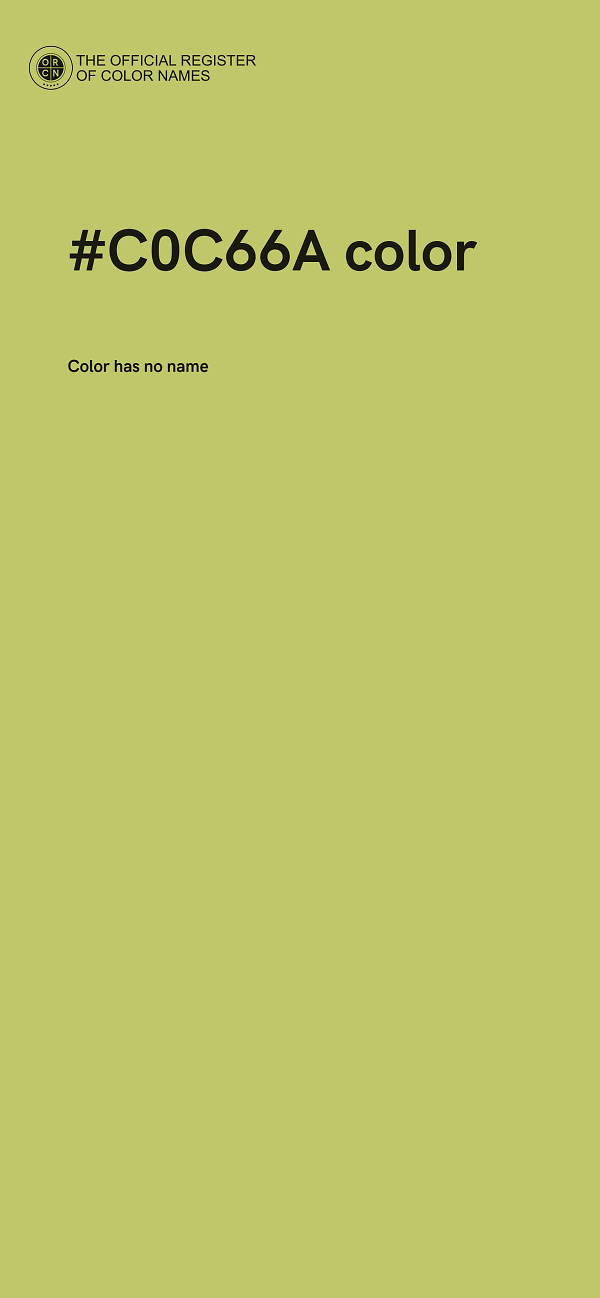 #C0C66A color image