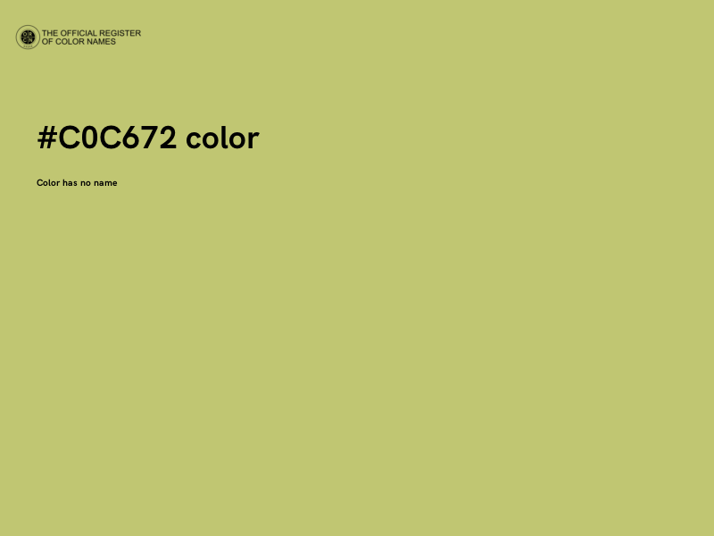 #C0C672 color image