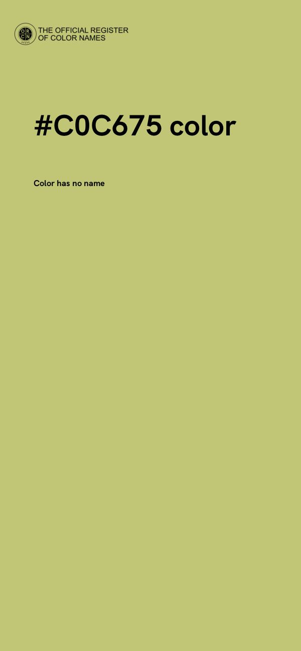#C0C675 color image