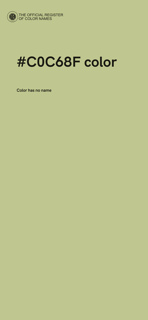 #C0C68F color image