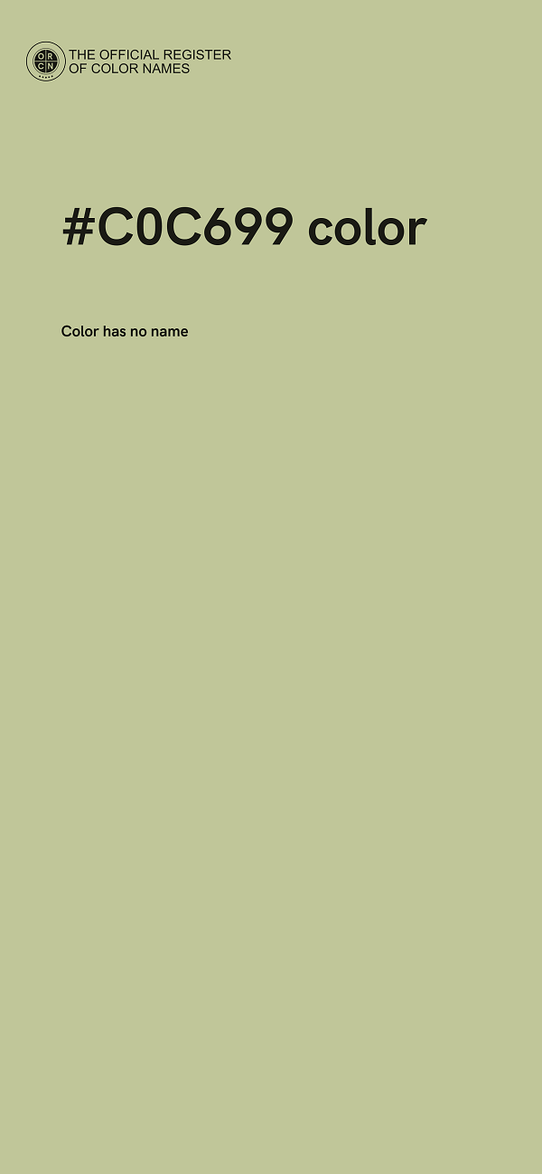 #C0C699 color image