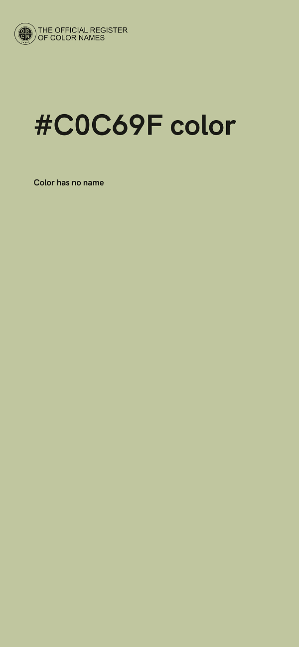 #C0C69F color image