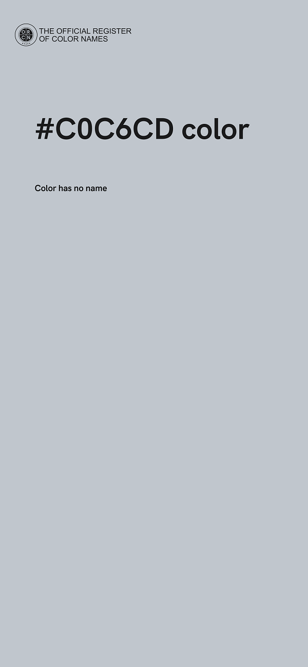 #C0C6CD color image