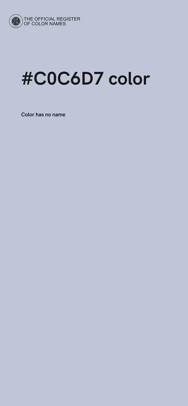 #C0C6D7 color image
