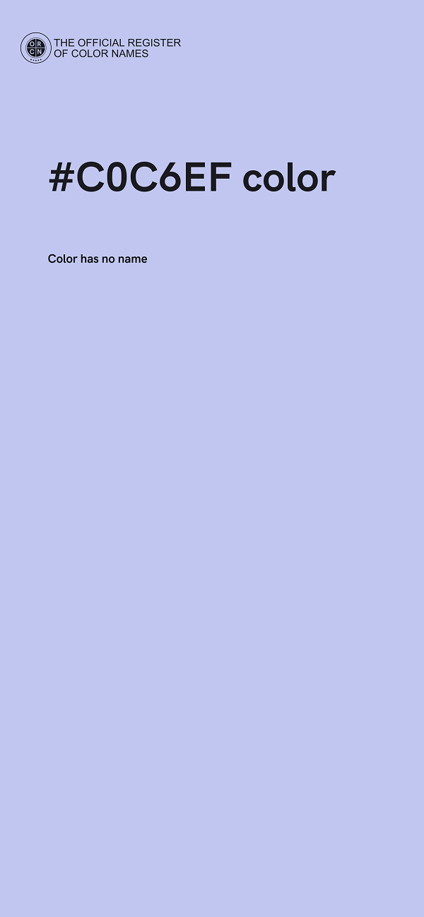#C0C6EF color image
