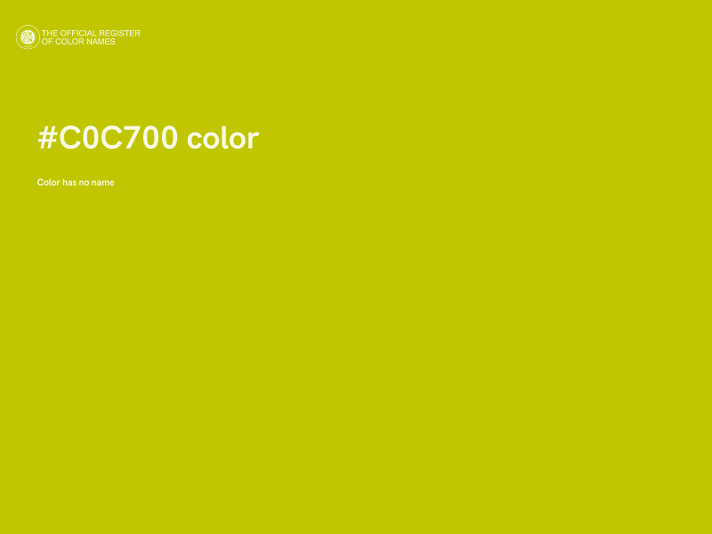 #C0C700 color image