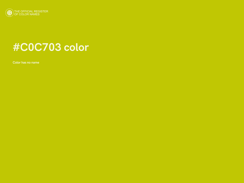 #C0C703 color image