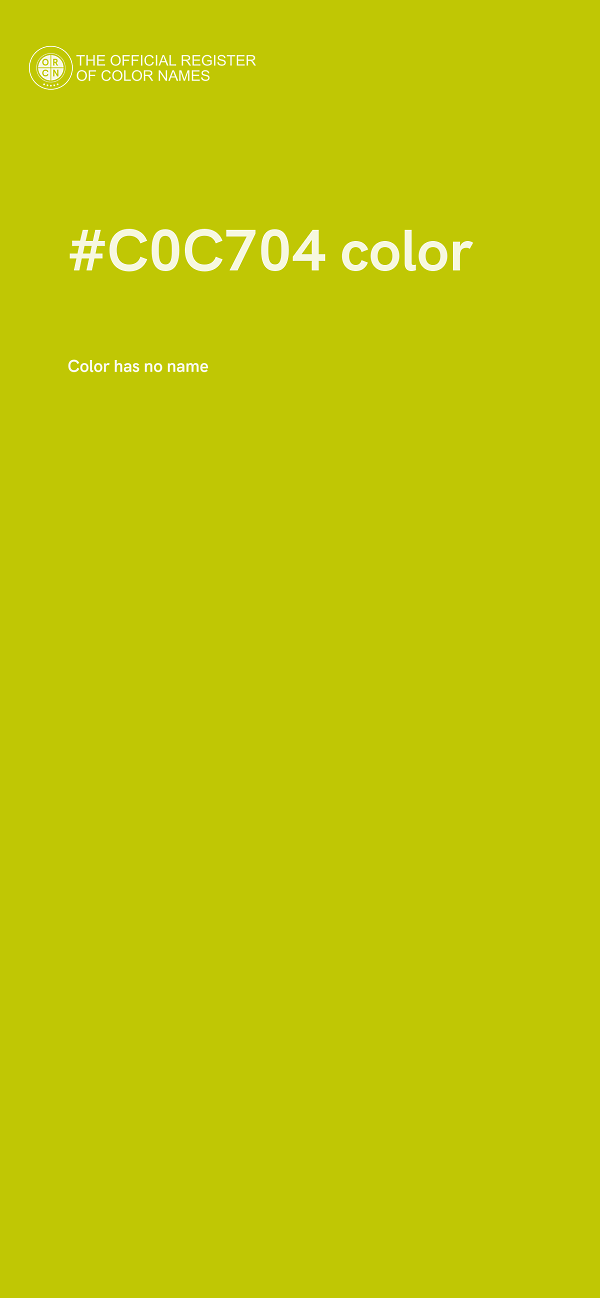 #C0C704 color image