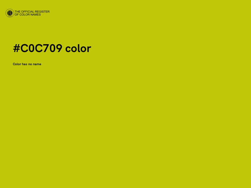 #C0C709 color image