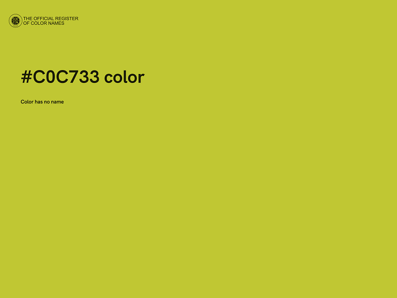 #C0C733 color image