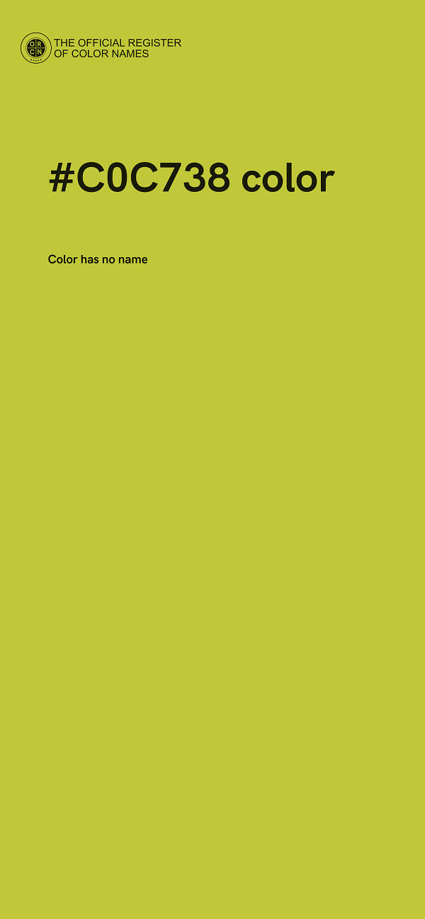 #C0C738 color image